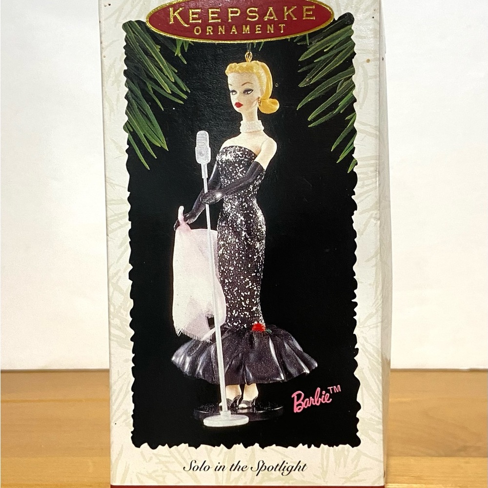 Vintage Hallmark Solo In Spotlight BARBIE Collector's Series Christmas Ornament